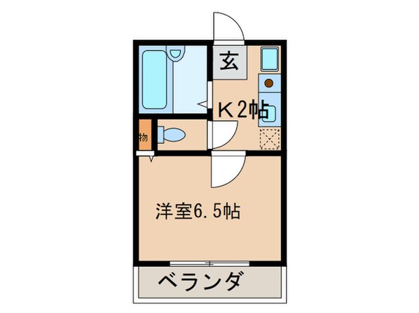 ユンゲルハイム姪浜の物件間取画像